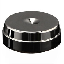 Roestvrijstalen luidsprekerspikes met antislip rubberen voetjes en dempingskussen voor superieure geluidskwaliteit (45 mm x 15 mm).