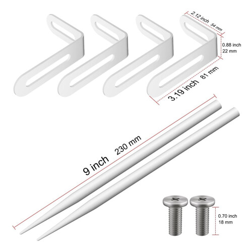 Downspout Bracket,Size-Adjustable Storm-Proof Downpipe Bracket with Rust- Coating-Solid Iron Construction 1