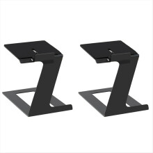 Set van twee bureauluidsprekerstandaards, luidsprekerverhogers voor de meeste kleine en middelgrote bookshelf-luidsprekers, voor computerluidsprekers