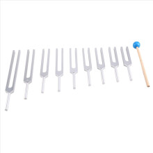 Tuning Forks Chakra Set, 174Hz/285Hz/396Hz/417Hz/528Hz/639Hz/741Hz/852Hz/963Hz,for Healing Chakra,Sound Therap Silver