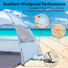 Beach Tent Sun Shelter with Breathable, Portable Outdoor Camping Tent Shade Canopy for Beach & Camping Green