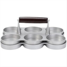 Hamburgervorm, hamburgervorm, ronde vorm, gevulde hamburger voor het maken van hamburgers