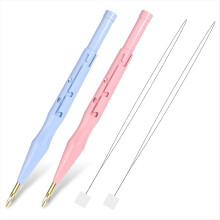 2er-Pack verstellbare Sticknadeln, Punch Needles, verstellbare Nähnadeln, Filznadeln