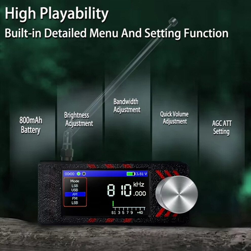Radio ATS MINI PRO SI4732, version améliorée 0,5-108 MHz, récepteur de ...