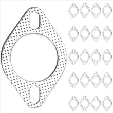 20 PCS 2.5inch ID 2 Bolt High Temp Flange Gasket 2.5 Inch 120-06310-0002 Compatible with 12mm or 1/2inch Bolt Hardware