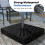 Copertura per base ombrellone da esterno, resistente, per base ombrellone quadrata esterna (nera) 6