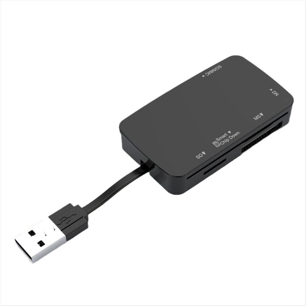 6 In 1 Usb 2.0 Card Reader 480Mbps Speed Memory Card Reader/Adapter/Hub 480Mbps Support Smart Card Tf Ms M2 Sd/Mmc 4854133816115