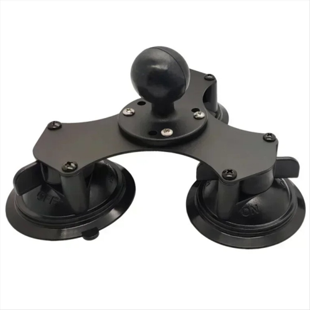 1.5 Inch Ball Head Car Window Twist-Lock Triple Suction Cup Base With Amps Hole Ball Mount For Phone For 4851810678301