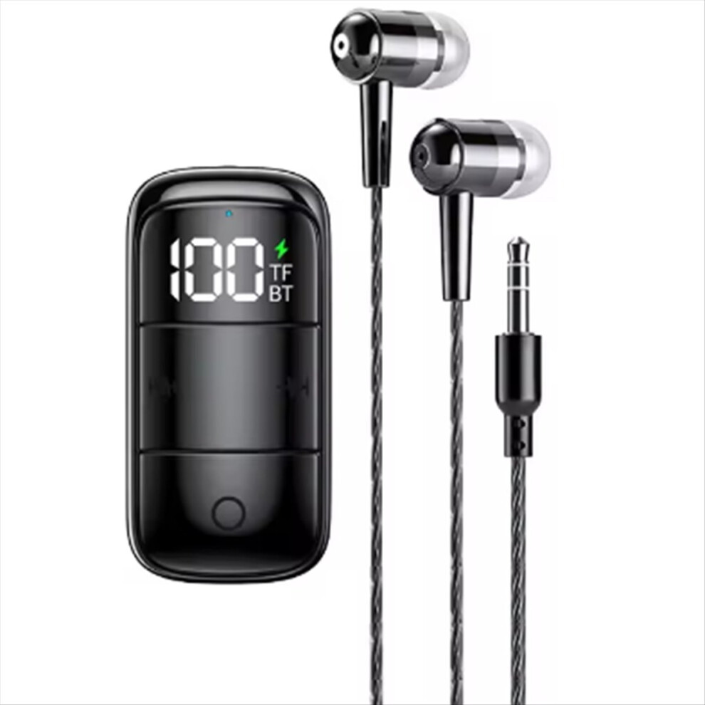 Bluetooth 5.3 Receiver With Earphone Anc+Enc Noise Cancelling 3.5Mm Aux Wireless Audio Adapter With Mic 4851810683886