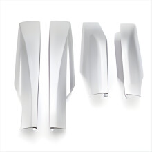 4-delige set beschermkappen voor de eindrails van de autodakdrager voor de BMW XA30 2006-2012, zilverkleurige dakbagagedrager.