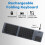 Portable Bluetooth Wireless Touchpad Keyboard,Tri-Foldable Rechargable Wireless Keyboard for PC Laptop Tablet 3