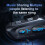 Motorcycle Bluetooth Helmet Headset Half-Duplex Intercom IP56 Waterproof Intelligent Voice Assistant Soft+Hard Mic 4