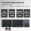 Portable Bluetooth Wireless Touchpad Keyboard,Tri-Foldable Rechargable Wireless Keyboard for PC Laptop Tablet 4