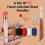 37PCS Sewing Tool Set, Needles Thread Hand Repair Tools, Embroidery Tool Kit, Include 25 Steel Needles, 5 Threads 6