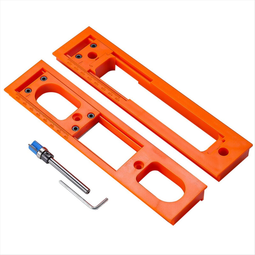 Door Hinge Jig Installation Kit, Adjustable Door Frame Hinge Template Router Jig Fits Most Doors 4851755604823