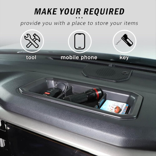 Dashboard Organizer Tray for 2022-2025 2023-2025 Dashboard Storage Box Interior Accessories 1
