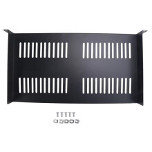 1U serverrackmontageplank met ventilatieopeningen voor 19-inch netwerkapparatuurracks en -kasten