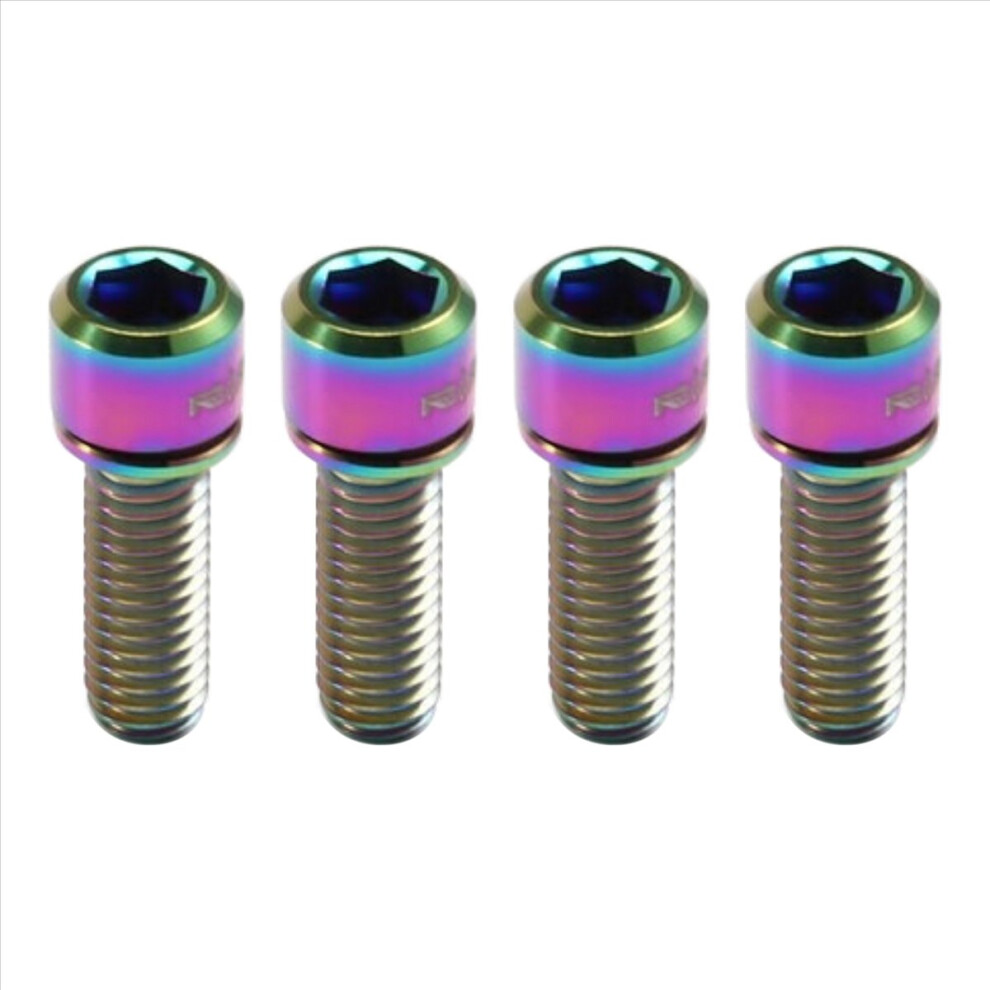 Risk 4Pcs M6x18mm Bolt For Disc Brake Caliper Clamp Bike Bicycle Screw Crank Lock Bolts For Road 4854133843456