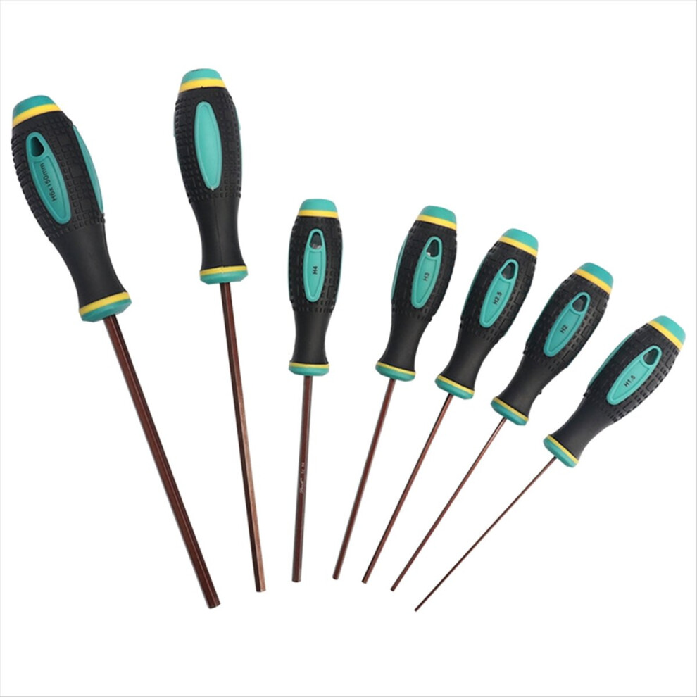 7Pcs Hexagon Screwdriver H1.5-H6 Hex Head Hex Shank Magnetic Tip Hex Screwdriver Driver Repair Tools 4851755695609