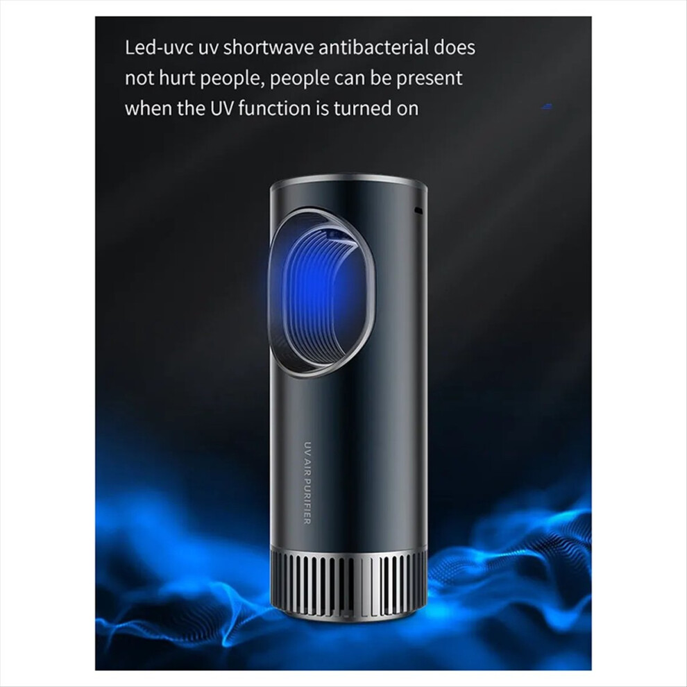 Uvc Air Purifier Negative Ions Ozonizer Portable Air Disinfectant Car Interior Cleaner Deodorant For Cars 4851755693063