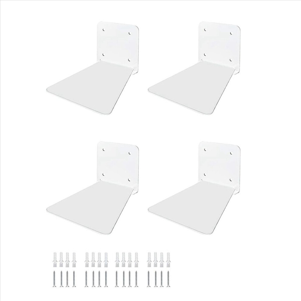 Invisibility Floating Bookshelf - Wall Mount Metal Shelves For Room, Bedroom Bookcase, Small Bookshelf With Design 4Pcs 4851755680490