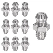 Kit de graissage hydraulique direct avec 10 câbles, graisseur de 18 mm de hauteur, alimentation machine.