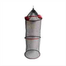 Schwimmender Angelkorb, faltbarer schwimmender Fischkorb, tragbarer Netzfischeimer, Aufbewahrungstasche, schwimmender gewebter Fischkorb, C