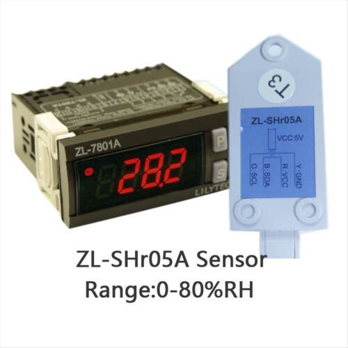 -7801A, 100-240V Automatic Multi-Function Temperature and Humidity Incubator Controller with -SHR05A Sensor 1