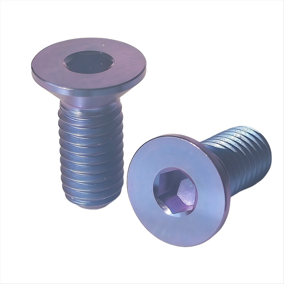M5 X 12Mm Titanium Bike Bottle Holder Screw Bicycle Water Bottle Cage Bolts Bicycle Water Bottle Cage Screws Blue& 4851755634905
