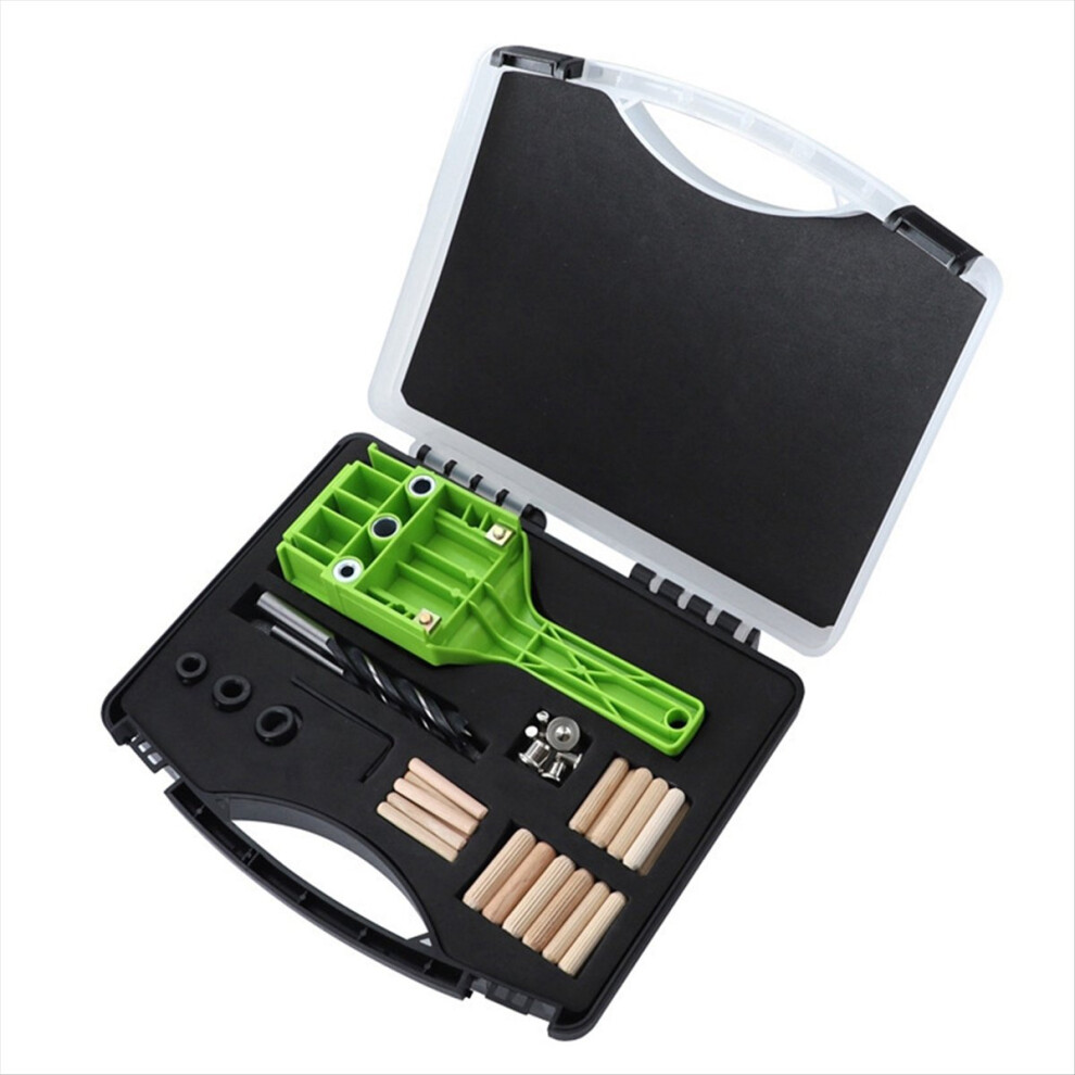 Woodworking Straight Hole Puncher Locator Handheld Wood Board Connection Hole Drilling Guide Locator Woodworking Tools 4851755683125