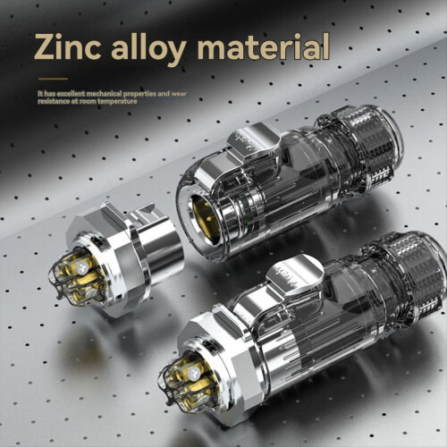LP20 Industrial Aviation 2pin Panel Mount Female Socket Welding Cable Wire Electrical Power Connector Socket 1
