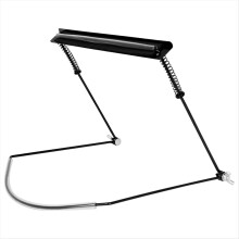 FW-5 24-Hole Harmonica Stand Metal Construction Adjustable Neck Holder Professional Harmonica Accessories Black