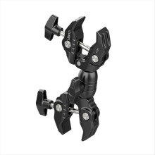 Super Clamp Double Camera Clamp R096 Crab Plier Clip Bracket for Photo Studio Light Stand, Photography Reflector