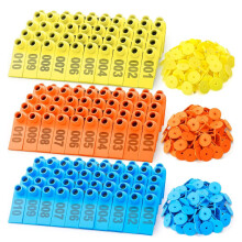 300 Pcs Livestock Ear Tags for Sheep Goat Cattle 001-100 Number for Cow Pig Dog Deer Horse Farm Animal Identification