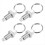 4 Pcs Spring Plunger with Pull Ring,M10x1.5 Pull Ring Indexing Plunger Retractable Spring Manual Plungers for Industrial 1