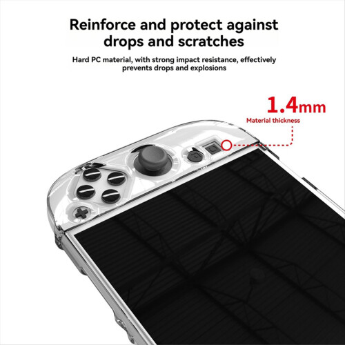 Transparent Protective Case for Switch 2 Split Case Cover Anti-Fall Protective Shell Cover Game Console Clear Case 1