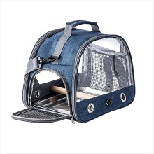 Zaino per trasporto uccelli per pappagalli con tracolla, portatile, trasportino per piccoli animali, gabbia da viaggio esterna A