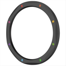 Metalllünette, Uhrengehäuse, Ersatzlünette für Apple Watch S4 ESIM/S3 ESIM Rainbow