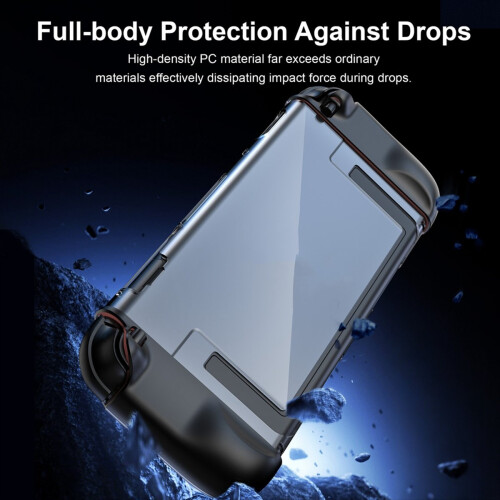 Clear PC Hard Case for Switch 2 Protective Cover Anti-Scratch Protector Crystal Protector Case Shell with 4 Rocker Cap 2