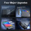 Clear PC Hard Case for Switch 2 Protective Cover Anti-Scratch Protector Crystal Protector Case Shell with 4 Rocker Cap 4