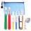 6PCS Seam Ripper Tool with Zipper Bag, Steam -Sewing Tools Includes 2 Large/2 Small /Sewing Scissors 1