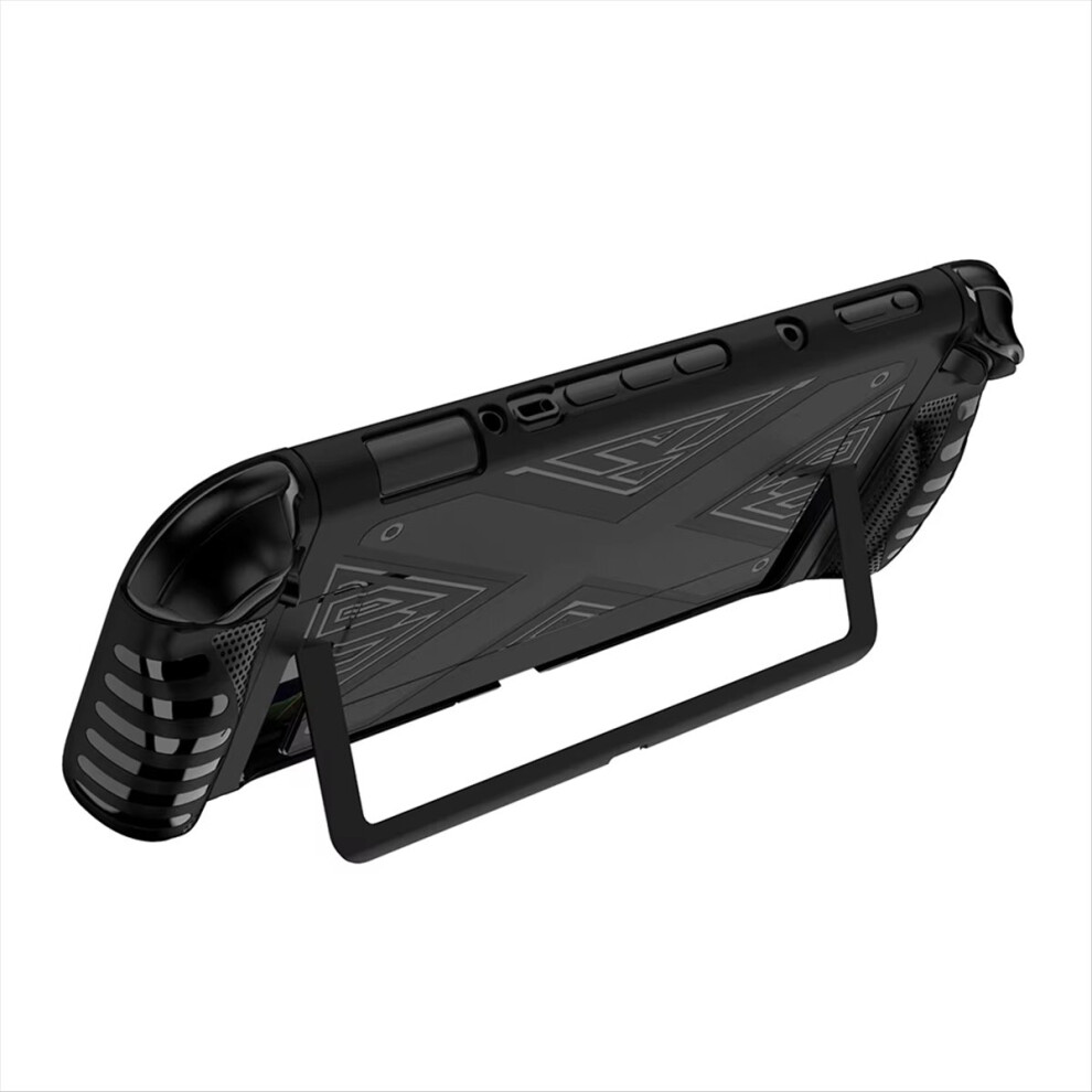 Tpu Protective Shell For Switch 2 Handheld Game Console Case Shockproof Back Cover With Kickstand Game Accessories Black 4851755631157