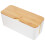 Cord Organizer Bambusdeckel Kabelmanagement Box Routerabdeckung 1