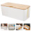 Cord Organizer Bambusdeckel Kabelmanagement Box Routerabdeckung 3