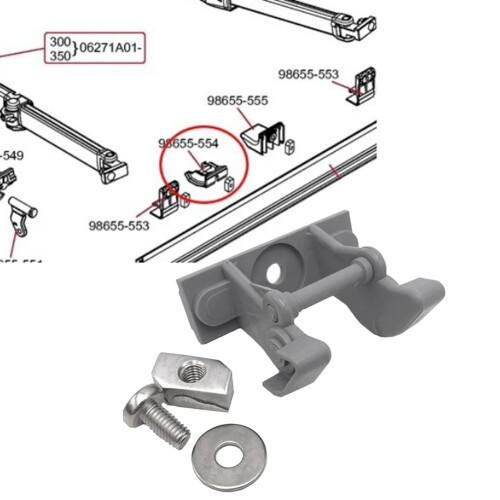 RV Awning Support Fixed Base 98655-554 for F45S Side Awning Support Bracket Kit 1