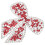 Rhinestone Applique Patch Rood 1 Pack 0,2 X 2,3 X 2,4 Inch 5