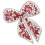 Rhinestone Applique Patch Rood 1 Pack 0,2 X 2,3 X 2,4 Inch 6