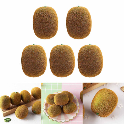 5xFruit Simulation Authentic Appearance Artificial Kiwifruits 1