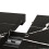 Telescopic Dining Table with Black Marble Pattern 6