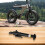 Electric folding bicycle handlebar, folding buckle, for 35.6 cm EBike (black, right fold) 5